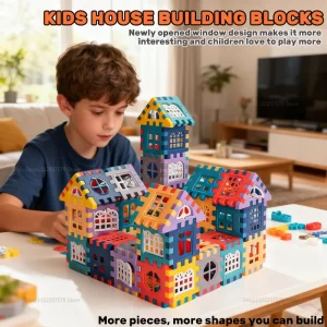 2025 New Large Building Blocks Puzzle Wall Window Set Educational Toy for Kids Perfect for Learning and Playroom Decoration Gift