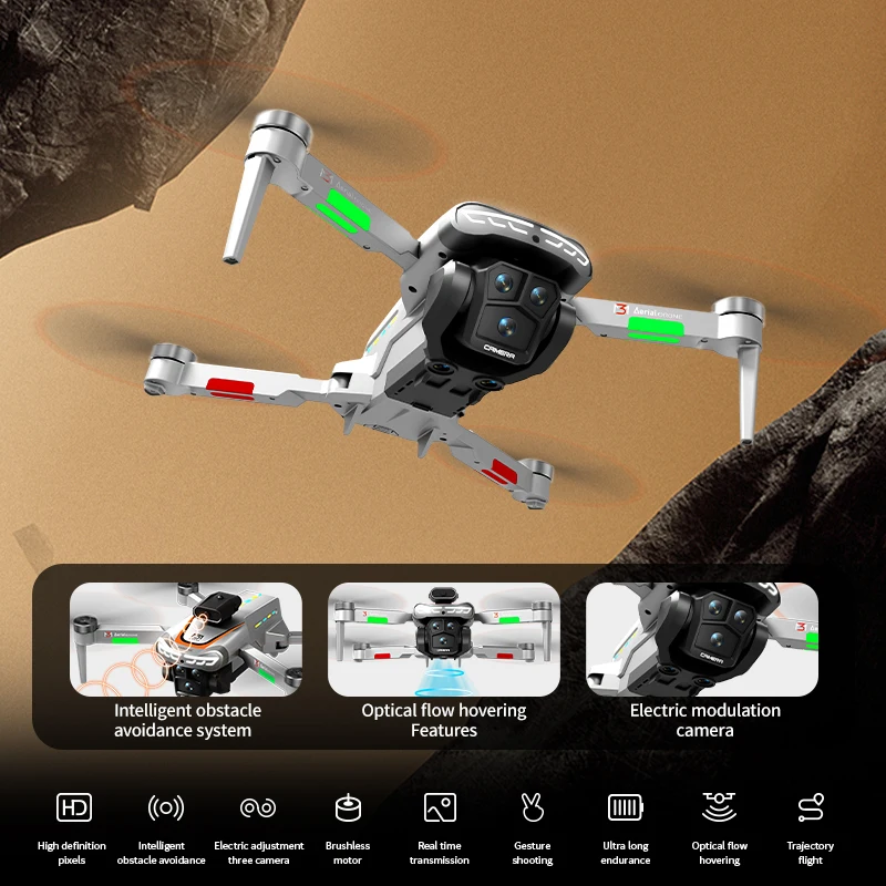 New M3 Drones 8K Brushed APP Mobile Phone Control Battery Life Time OF About 12 Minutes Positioning With Optical Flow Toys Gifts - Image 6
