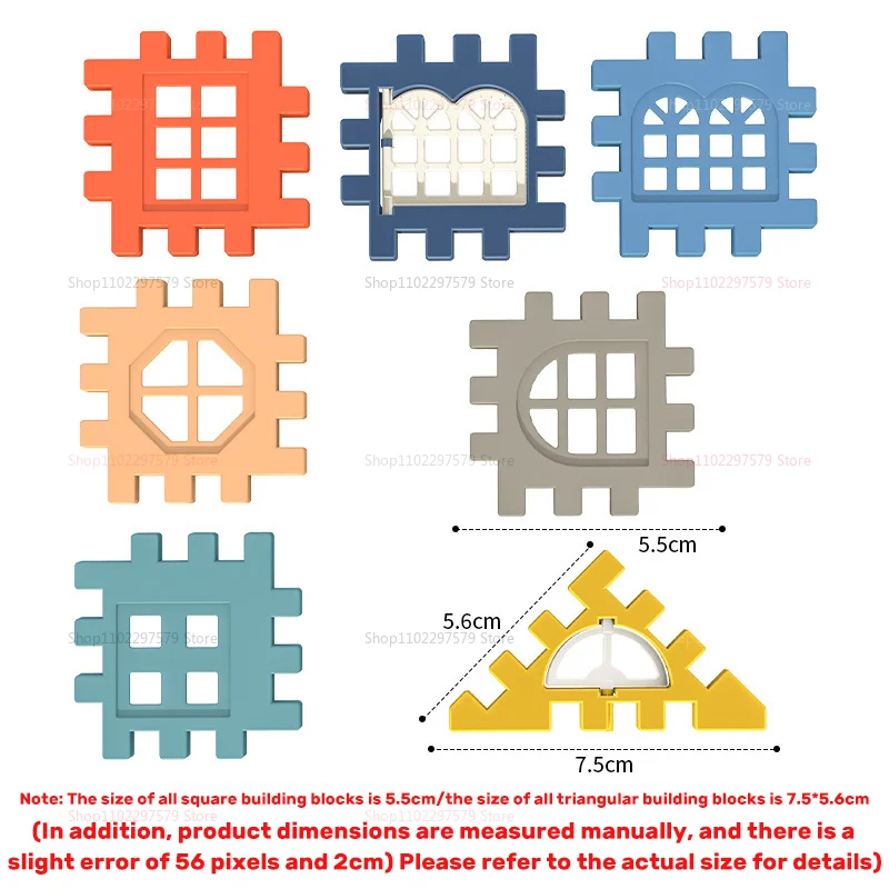 2025 New Large Building Blocks Puzzle Wall Window Set Educational Toy for Kids Perfect for Learning and Playroom Decoration Gift - Image 6