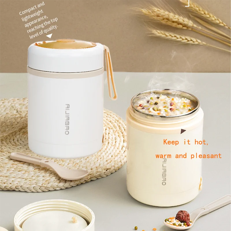 Constant temperature breakfast cup, portable soup cup, long-lasting heat preservation at work, outdoor heating, stainless steel - Image 4