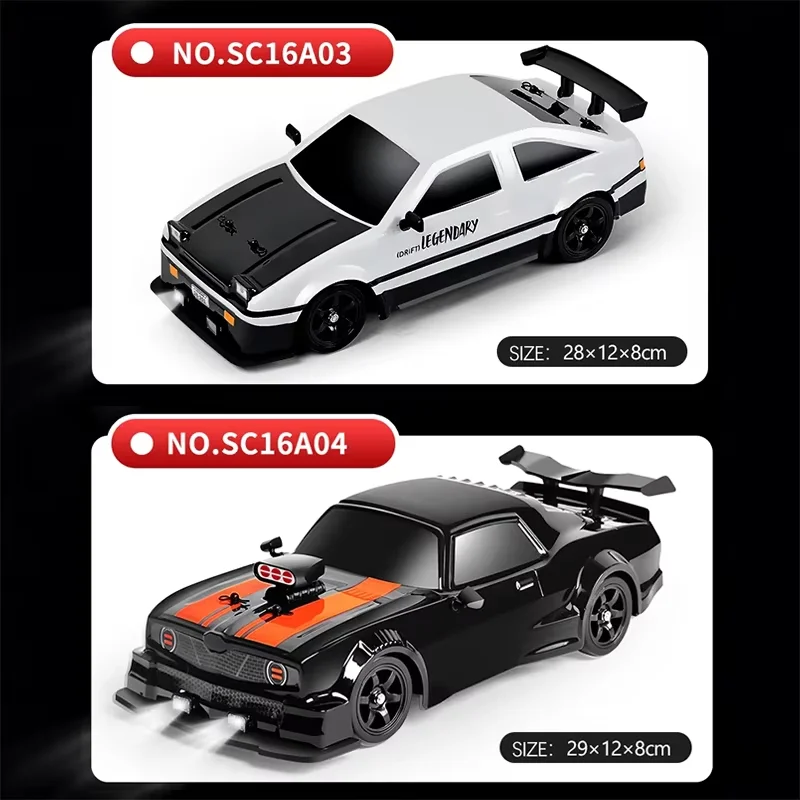 AE86 1: 16 Racing Drift CAR with Remote Control Toys RC Car Drift High-Speed Race Spray 4WD 2.4G Electric Sports Vehicle Gifts - Image 5