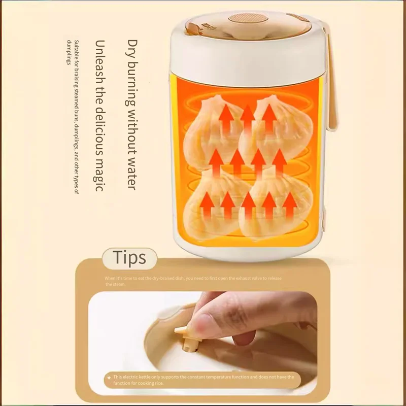 Constant temperature breakfast cup, portable soup cup, long-lasting heat preservation at work, outdoor heating, stainless steel - Image 3