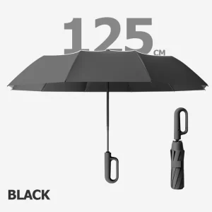10-rib fully automatic folding umbrella rain or shine reinforced wind-resistant large double umbrella suitable for men and women